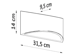 Lampada da parete Up & Down in gesso bianco G9 Aplique Up & Down Yeso Blanco G9