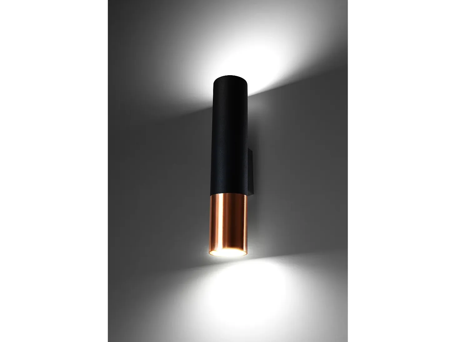 Lampada da parete Up & Down Nero, Rame GU10 Lámpara de pared Up & Down Negro, Cobre GU10
