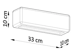 Lampada da parete Up & Down in gesso bianco E27 Aplique Up & Down Yeso Blanco E27