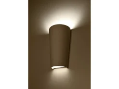 Lampada da parete Up & Down in gesso bianco E27 Aplique Up & Down Yeso Blanco E27