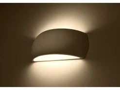 Lampada da parete Up & Down in gesso bianco G9 Aplique Up & Down Yeso Blanco G9