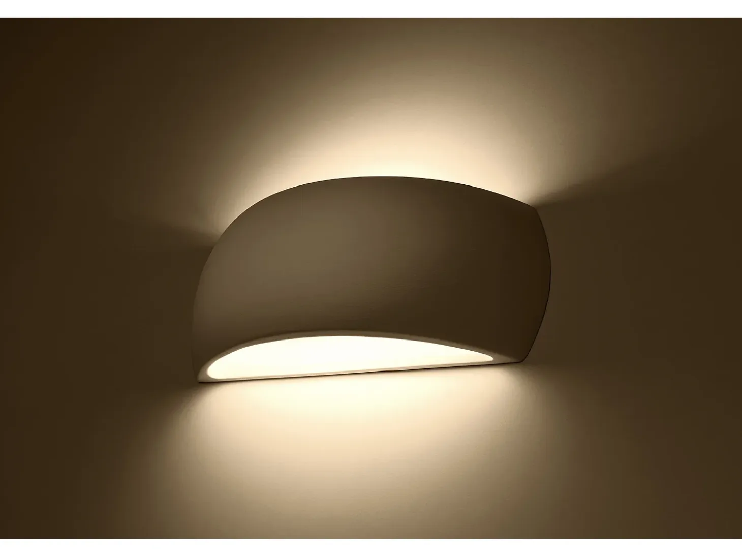 Lampada da parete Up & Down in gesso bianco G9 Aplique Up & Down Yeso Blanco G9