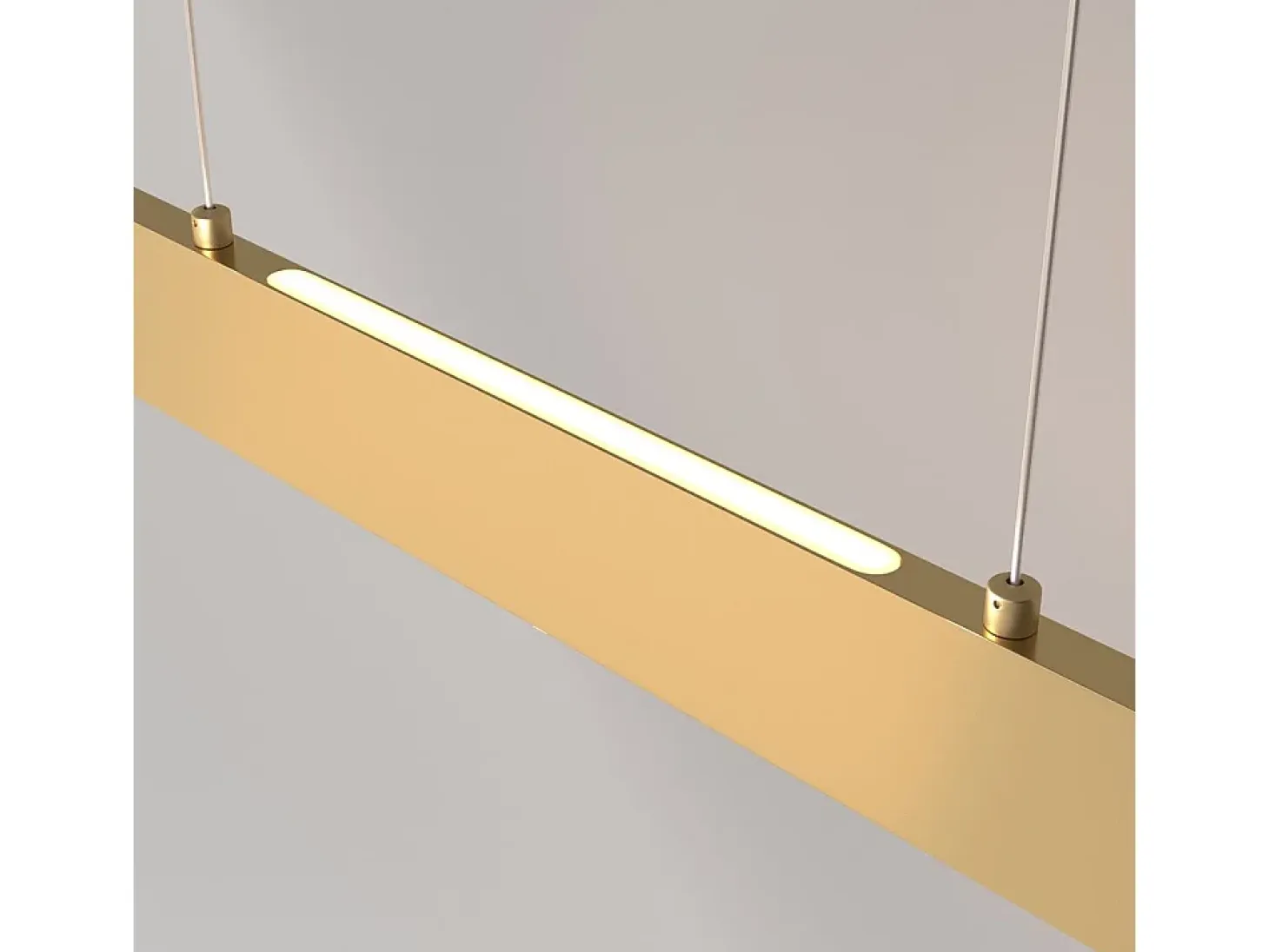 Lampadario A Sospensione Moderno Step Metallo Oro Luce Led Integrato 30W