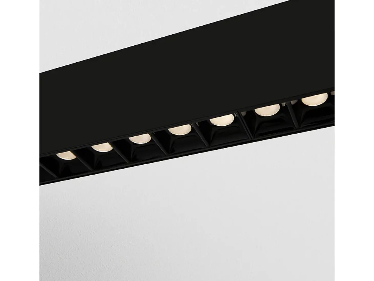 Lampadario A Sospensione Moderno Points Alluminio Nero Luce Led Integrato 40W