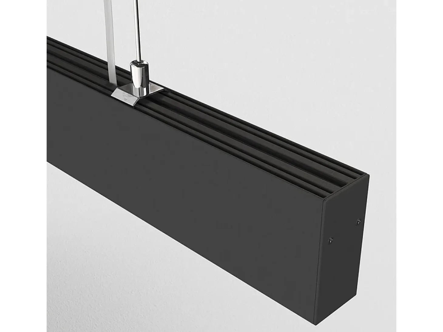 Lampadario A Sospensione Moderno Points Alluminio Nero Luce Led Integrato 40W