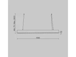 Lampadario A Sospensione Moderno Points Alluminio Nero Luce Led Integrato 40W