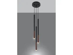 Lampadario a sospensione Cluster Drop Nero, Rame G9 Lámpara colgante Cluster Drop Negro, Cobre G9