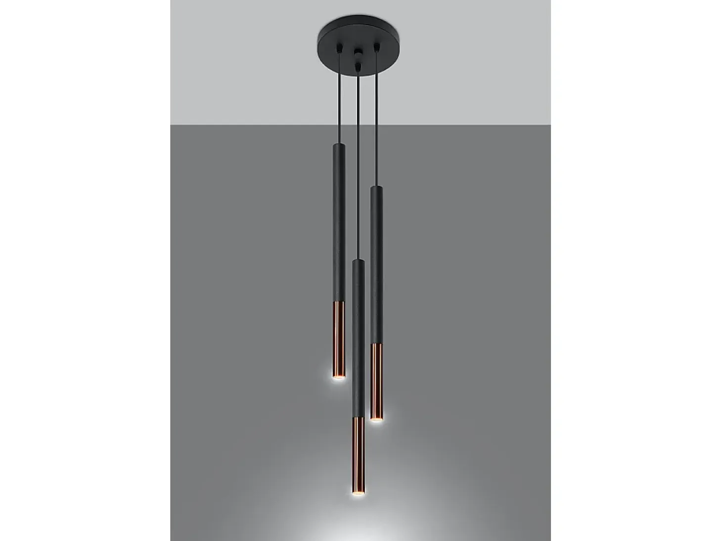 Lampadario a sospensione Cluster Drop Nero, Rame G9 Lámpara colgante Cluster Drop Negro, Cobre G9