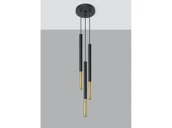 Lampadario a sospensione Cluster Drop Nero, Oro G9 Lámpara colgante Cluster Drop Negro, Dorado G9