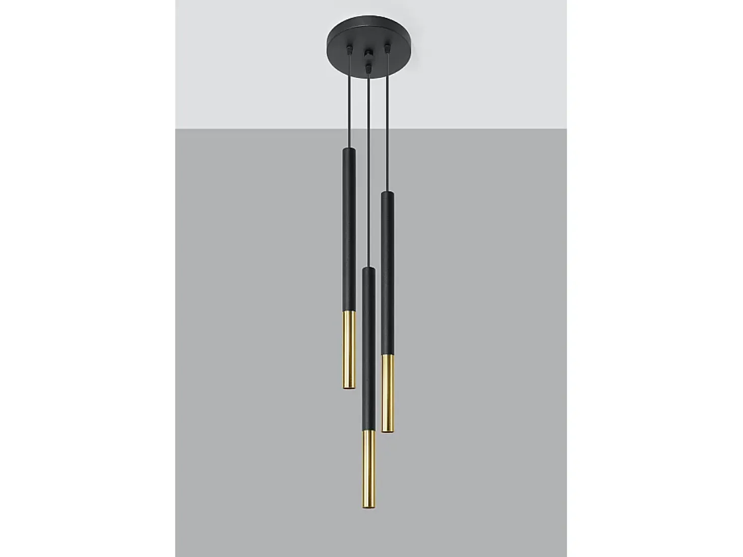 Lampadario a sospensione Cluster Drop Nero, Oro G9 Lámpara colgante Cluster Drop Negro, Dorado G9