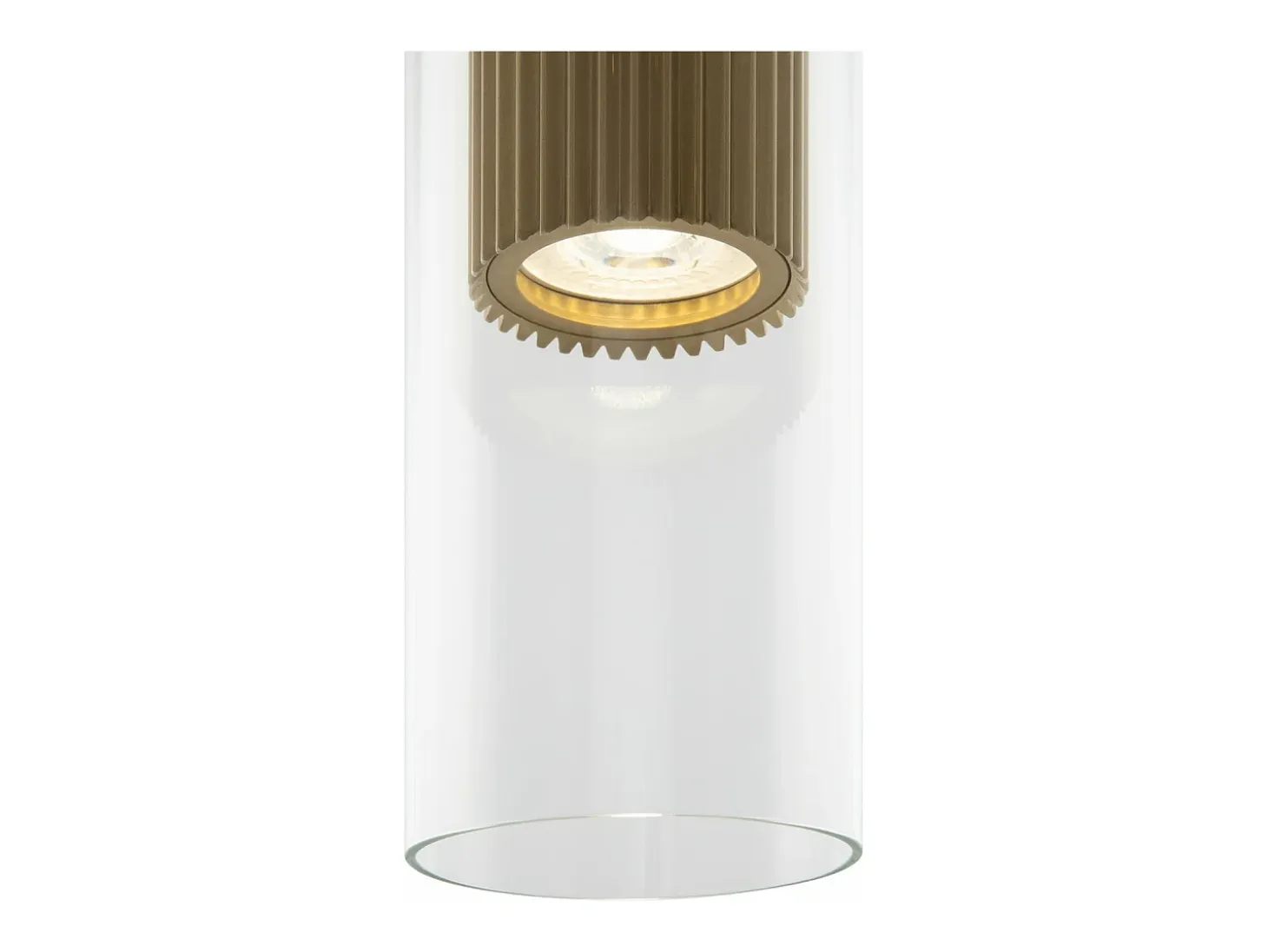 Lampadario A Sospensione Moderno Dynamics Alluminio Oro Vetro 1 Luce Gu10 50W