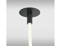 Lampadario A Sospensione Moderno Tau Alluminio Nero Luce Led 40W
