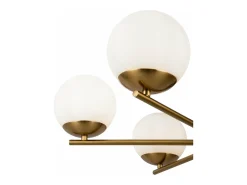 Lampadario A Sospensione Moderno Marble Metallo Ottone Vetro 6 Luci E27 60W