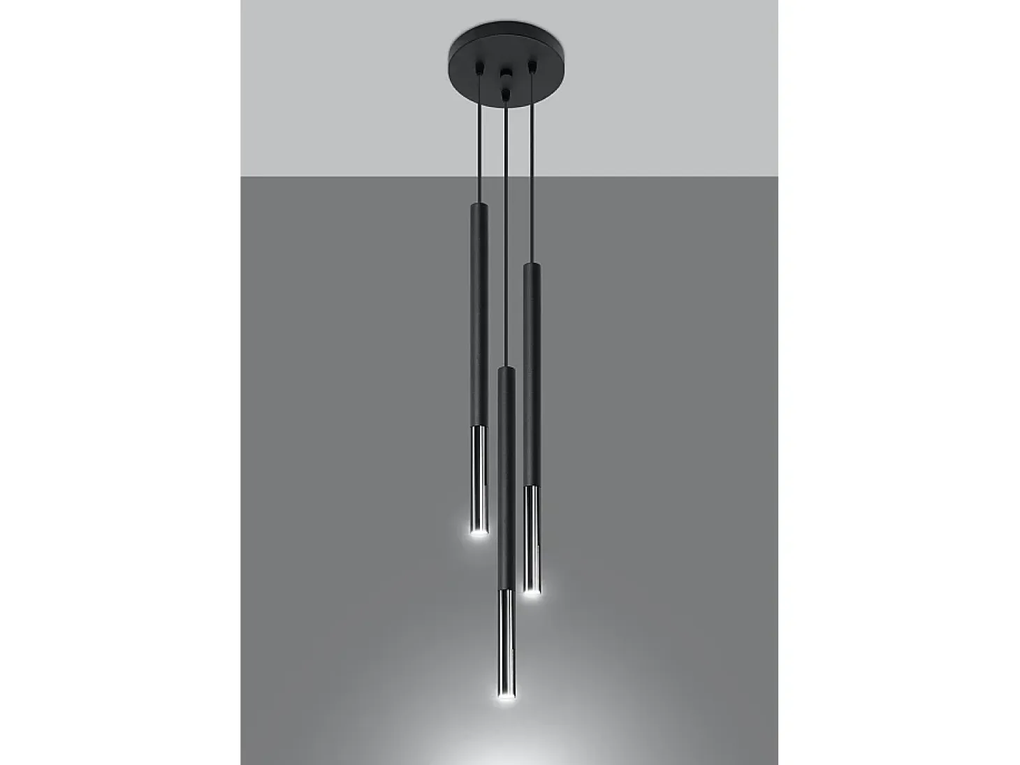 Lampadario a sospensione Cluster Drop Nero, Cromo G9 Lámpara colgante Cluster Drop Negro, Cromo G9