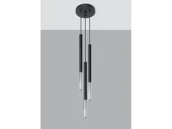Lampadario a sospensione Cluster Drop Nero, Cromo G9 Lámpara colgante Cluster Drop Negro, Cromo G9