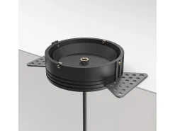Lampadario A Sospensione Moderno Luna Alluminio Nero Luce Led Integrato 5W