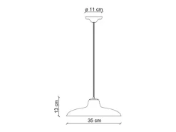 Lampadario Classico Como Ceramica Bianco Decorato Filo Blu 1 Luce E27