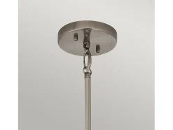Lampadario Classico Karlee Acciaio Peltro Classico Cristallo 5 Luci E14