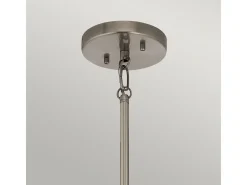 Lampadario Classico Karlee Acciaio Peltro Classico Cristallo 3 Luci E14