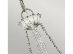 Lampadario Classico Maryville Acciaio Grigio Slavato Legno 3 Luci E14
