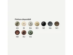 Lampadario Classico Siena Metallo E Ceramica Ruggine Decorato Lucido 8 Luce E14