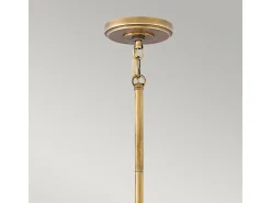 Lampadario Contemporaneo Fletcher Acciaio Zinco Antico Ottone 3 Luci E27