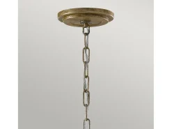 Lampadario Contemporaneo Argento Acciaio Foglia Argento Vetro 3 Luci E14