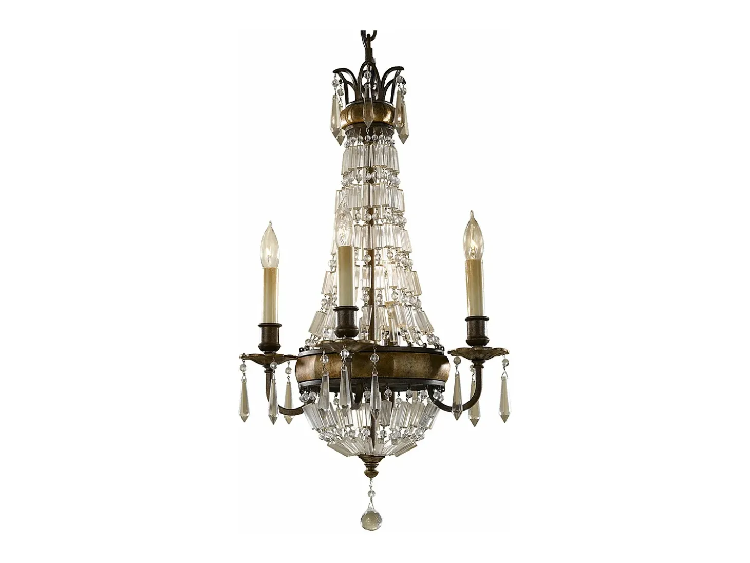 Lampadario Contemporaneo Bellini Acciaio Bronzo Ossidato Cristallo 4 Luci E14
