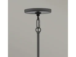 Lampadario Contemporaneo Ren Acciaio Nero Opaco Oro 5 Luci G9 3 Led