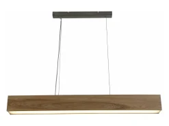 Lampadario Contemporaneo Cenere Acciaio Marrone Legno Argento Led 21W 3000K