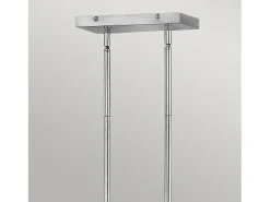 Lampadario Contemporaneo Ensemble Acciaio Nichel Lucido 6 Luci E27