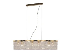 Lampadario Contemporaneo Dune Metallo Oro 6 Luci