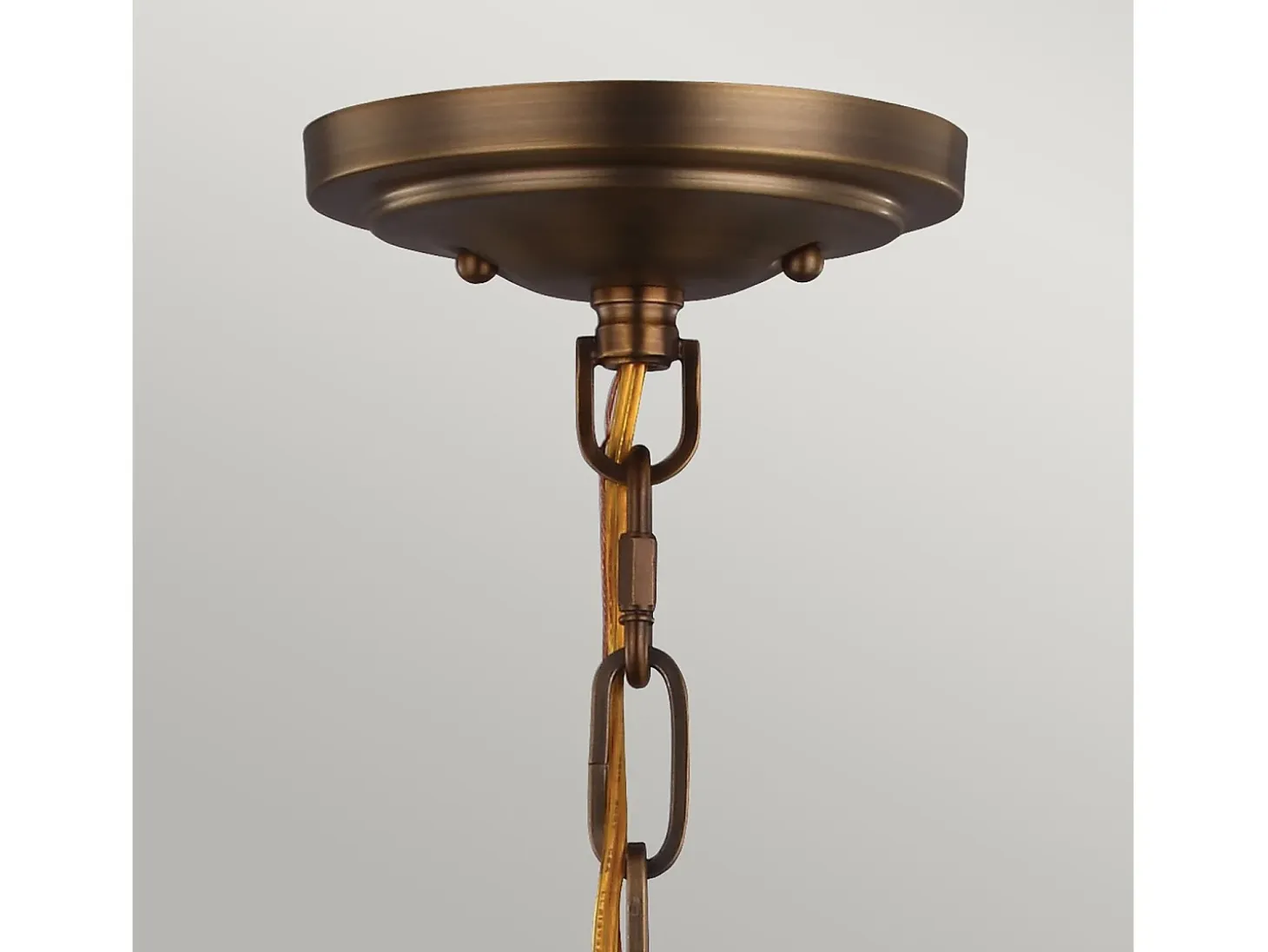 Lampadario Contemporaneo Cadence Acciaio Ottone Antico Vetro Nero 2 Luci E27