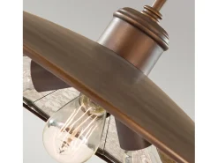 Lampadario Contemporaneo Urban Renewal Acciaio Bronzo Astral 3 Luci E27
