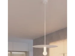 Lampadario Cupola Bianco E27 Lámpara colgante domo Blanca E27