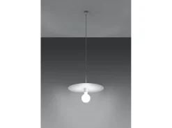Lampadario Cupola Bianco E27 Lámpara colgante domo Blanca E27