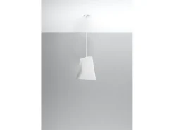 Lampadario Cupola Bianco E27 Lámpara colgante domo Blanca E27