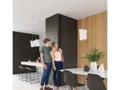 Lampadario Cupola Bianco E27 Lámpara colgante domo Blanca E27