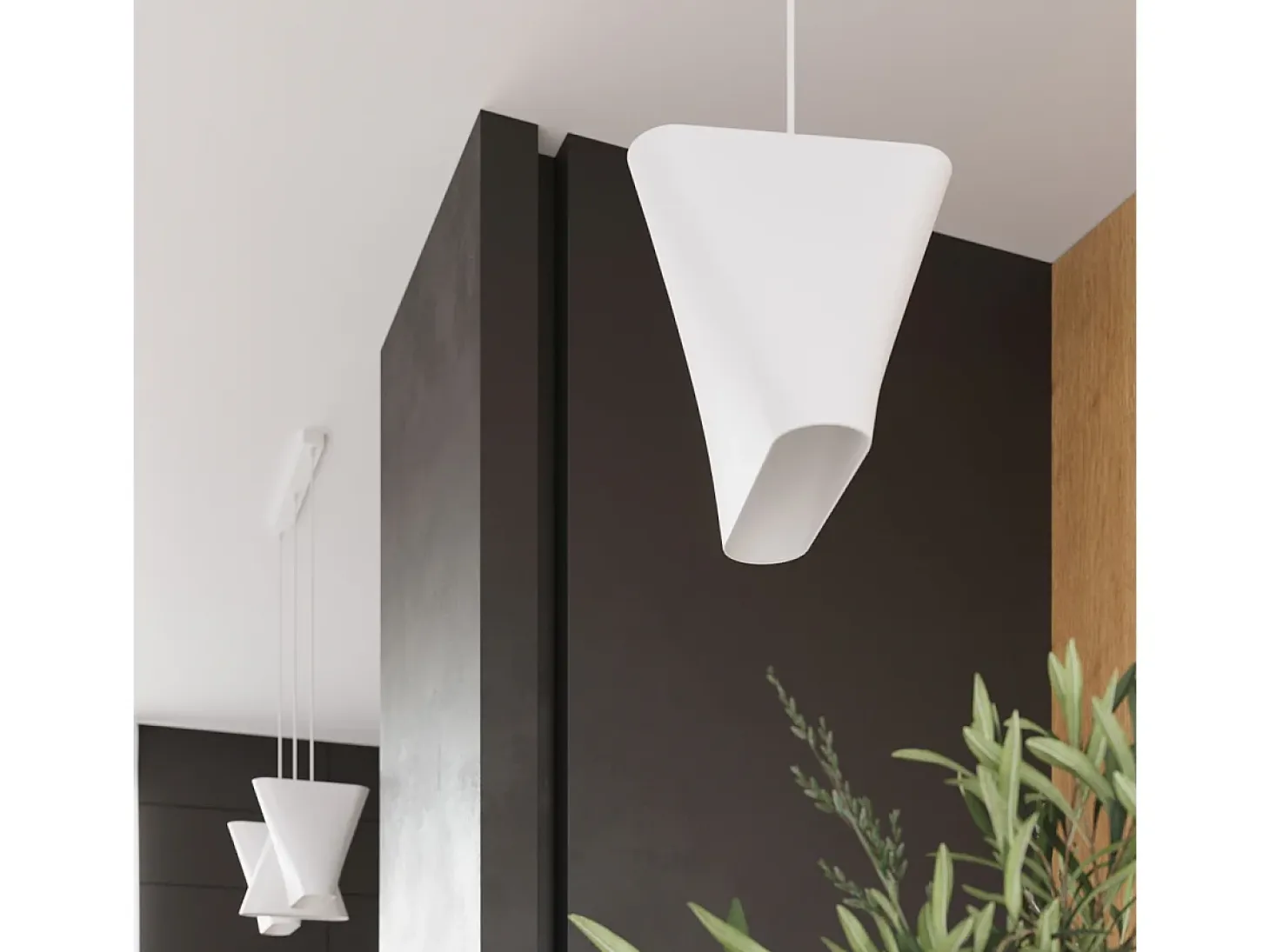 Lampadario Cupola Bianco E27 Lámpara colgante domo Blanca E27