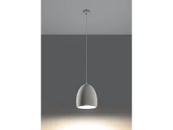 Lampadario Cupola Ceramica Bianca E27 Lámpara colgante de cerámica tipo domo Blanco E27