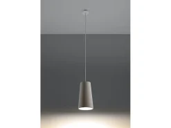Lampadario Cupola Ceramica Bianca E27 Lámpara colgante de cerámica tipo domo Blanco E27