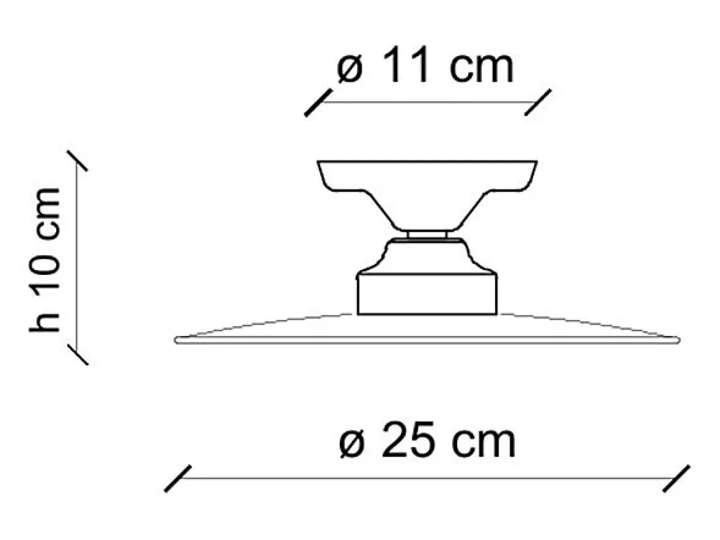 Lampadario Industrial Minimal B&W Metallo Smaltato Nero 1 Luce E27 42Cm
