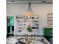 Lampadario Industrial Nordico Nula Acciaio 15 Luci E14