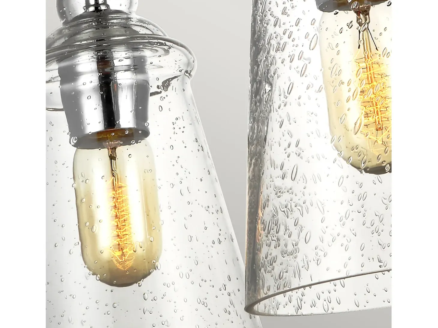 Lampadario Industrial Nordico Loras Acciaio Vetro 3 Luci E27