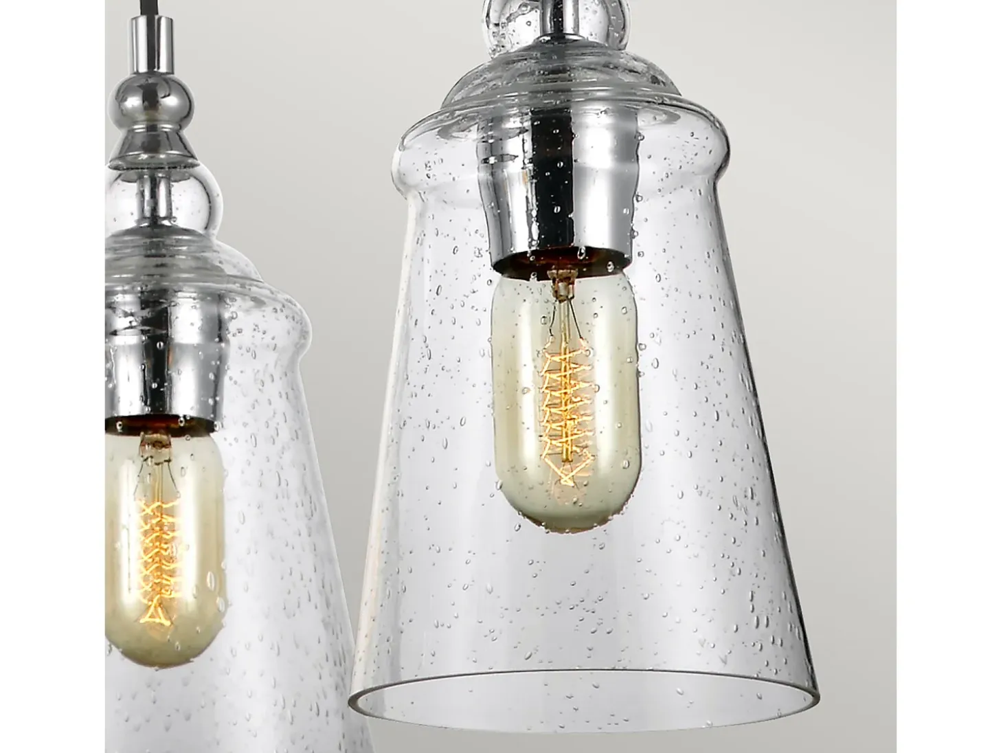 Lampadario Industrial Nordico Loras Acciaio Vetro 5 Luci E27