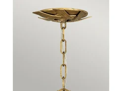 Lampadario Industrial Nordico Vida Acciaio Oro Brunito Piccolo 13 Luci E14