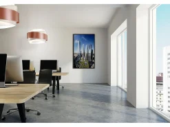 Lampadario Moderno Bea Polilux ® Rame E Metallo Cromo 5 Luci E27