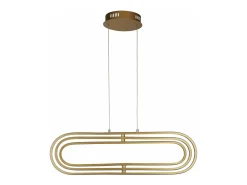 Lampadario Moderno Clip Acciaio Oro Bianco Led 52,51W 3000 - 4500 - 6500K
