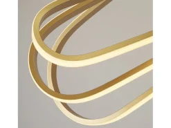 Lampadario Moderno Clip Acciaio Oro Bianco Led 52,51W 3000 - 4500 - 6500K