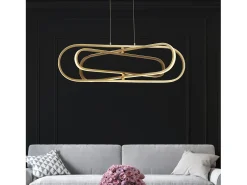 Lampadario Moderno Clip Acciaio Oro Bianco Led 52,51W 3000 - 4500 - 6500K